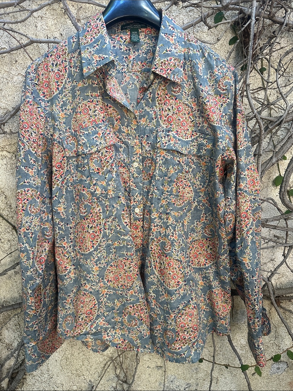 Lauren Jeans Co Ralph Lauren Floral Shirt - Picture 2 of 8